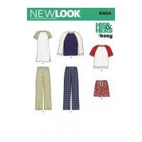 New Look Ladies & Mens Easy Sewing Pattern 6404 Pyjamas