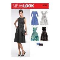 new look ladies sewing pattern 6723 evening dresses clutch bag