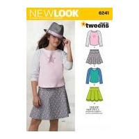 new look childrens easy sewing pattern 6241 tops skirts