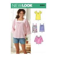 new look ladies easy sewing pattern 6284 summer tops