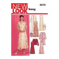 New Look Ladies Easy Sewing Pattern 6270 Dresses, Long & Short Jackets & Bag