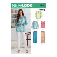 new look ladies easy sewing pattern 6292 casual tops pants