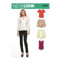 New Look Ladies Easy Sewing Pattern 6303 Drapey Summer Tops