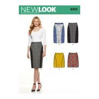 New Look Ladies Easy Sewing Pattern 6312 Pencil Skirts in 4 Styles
