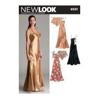 New Look Ladies Sewing Pattern 6531 Special Occasion Dresses & Capelet