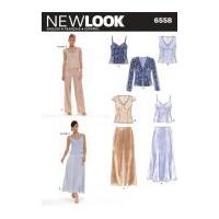 New Look Ladies Sewing Pattern 6558 Jacket, Tops, Skirt & Pants