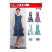New Look Ladies Sewing Pattern 6393 Dresses & Clutch Bags