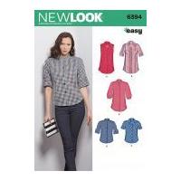 New Look Ladies Sewing Pattern 6394 Shirts & Blouses