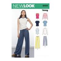 New Look Ladies Easy Sewing Pattern 6403 Tops, T Shirts & Pants