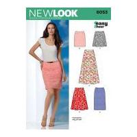 New Look Ladies Easy Sewing Pattern 6053 Skirts in 5 Variations