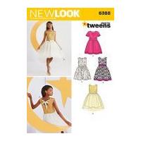 New Look Girls Sewing Pattern 6388 Evening & Party Dresses