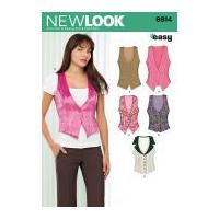 New Look Ladies Easy Sewing Pattern 6914 Waistcoats