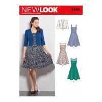 New Look Ladies Sewing Pattern 6390 Jacket & Dresses