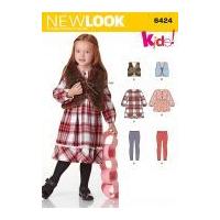 New Look Girls Sewing Pattern 6423 Dresses, Waistcoats & Leggings