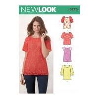 new look ladies easy sewing pattern 6225 tops tunics