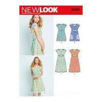 New Look Ladies Sewing Pattern 6460 Dress or Tunic Top with Pockets