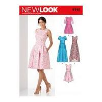 new look ladies sewing pattern 6341 princess seam bodice dresses