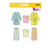 New Look Childrens Easy Sewing Pattern 6405 Pyjamas & Dressing Gown