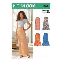 New Look Ladies Easy Sewing Pattern 6288 Stretch Knit Maxi Skirts