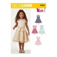 New Look Girls Sewing Pattern 6359 Fit & Flare Dresses
