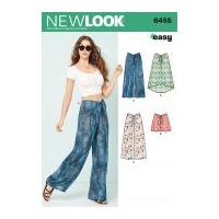 New Look Ladies Easy Sewing Pattern 6454 Tie Front Pants, Shorts & Skirts