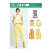 New Look Ladies Sewing Pattern 6459 Tunic or Top & Cropped Pants