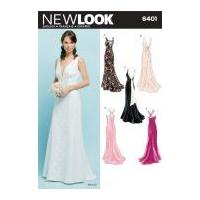 new look ladies sewing pattern 6401 wedding evening dresses