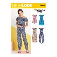 New Look Girls Easy Sewing Pattern 6444 Romper, Jumpsuits & Dresses