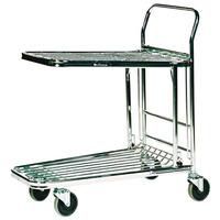 Nesting Stock Trolley with Foldaway and Retractable Shelf