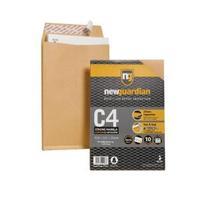 New Guardian Envelope C4 130gsm Gusset Peel and Seal Plain Manilla