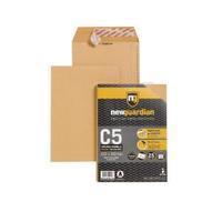 New Guardian Envelope C5 130gsm Peel and Seal Easy Open Plain Manilla