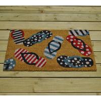 Newquay Flip Flop Design Coir Doormat by Gardman