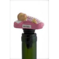 New Baby Girl Wine Stopper & Cake Decoration