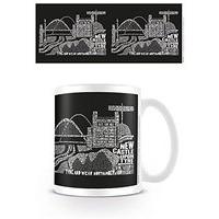 newcastle citography ceramic mug