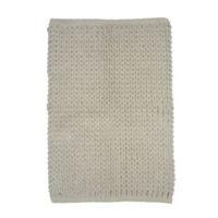 nevis limestone knitted cotton anti slip backing bath mat l80cm w500mm