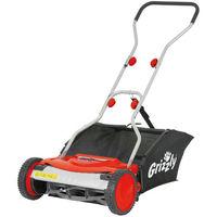New Grizzly HRM 38 Push Cylinder Lawnmower with Collection Bag