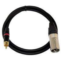 Neutrik RAPIDCABLE8 3m Instrument Cable XLR Male NC3MX to Phono Pl...