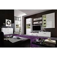 Nevada Living Room Furniture Set In White Gloss