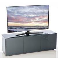 Nexus Large TV Stand In Grey High Gloss With Wireless Charging