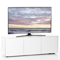 Nexus Large TV Stand In White High Gloss With Wireless Charging