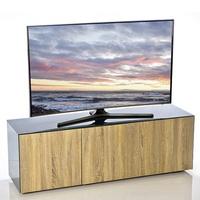Nexus Large TV Stand In Grey Gloss Oak With Wireless Charging