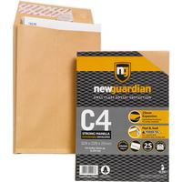 New Guardian Gusset Envelope C4 Peel and Seal Pack of 25