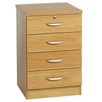 Newmarket 4 Drawer Unit English Oak