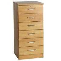 Newmarket 6 Drawer Unit English Oak