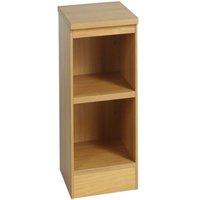 Newmarket Base Level Slim Line Bookcase Warm Oak