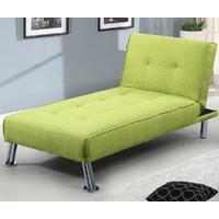 New York Fabric Chaise Longue Green