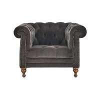 New England Yale Fabric Armchair