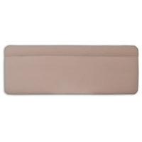 New Design Katie - Linen Textured 3\' Single Linen Textured Velour Fabric Headboard