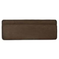 new design katie mocha 2 6 small single mocha faux suede fabric headbo ...