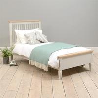 new england light grey 3 low foot end bed